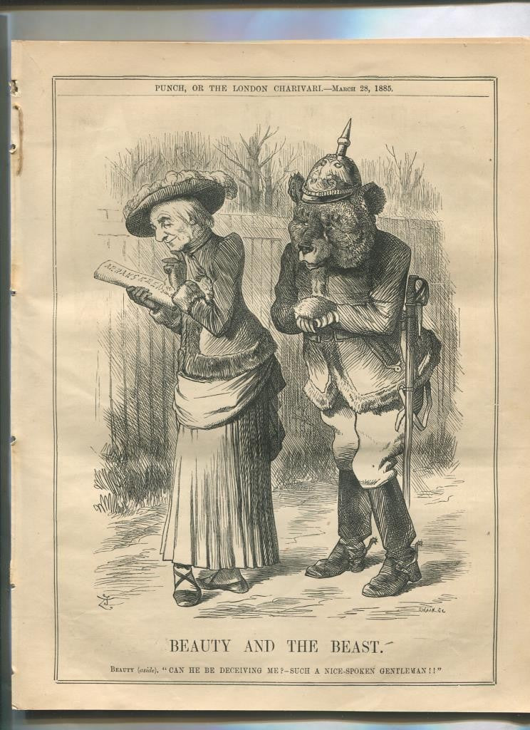 Punch semanario humor ingles de 1885: juego 12 paginas semana 28.03.1885