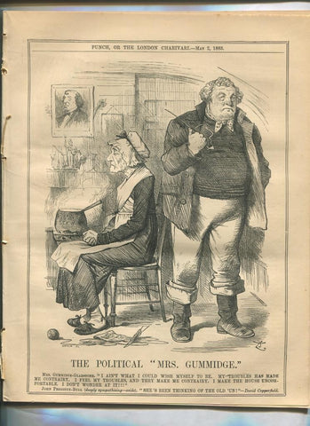 Punch semanario humor ingles de 1885: juego 12 paginas semana 02.05.1885