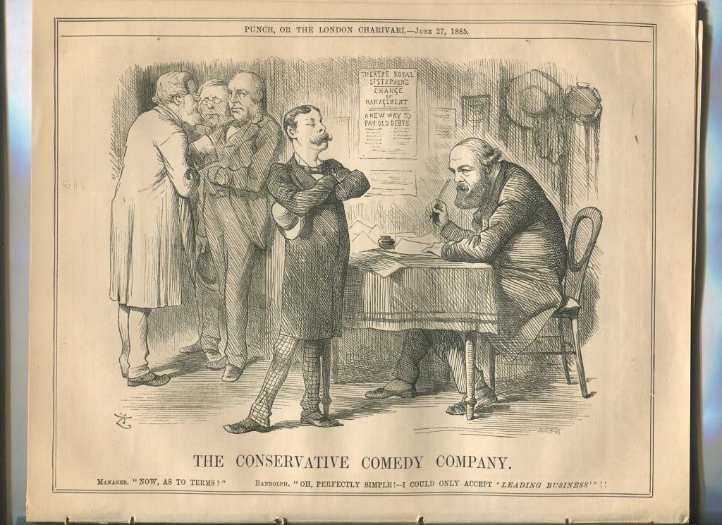 Punch semanario humor ingles de 1885: juego 12 paginas semana 27.06.1885