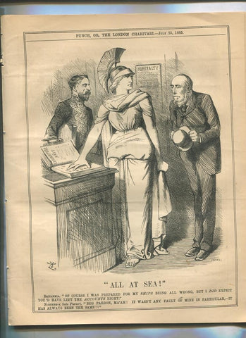Punch semanario humor ingles de 1885: juego 12 paginas semana 25.07.1885