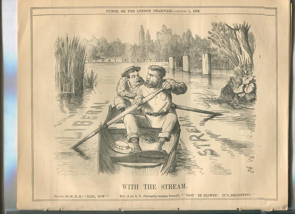 Punch semanario humor ingles de 1885: juego 12 paginas semana 01.08.1885