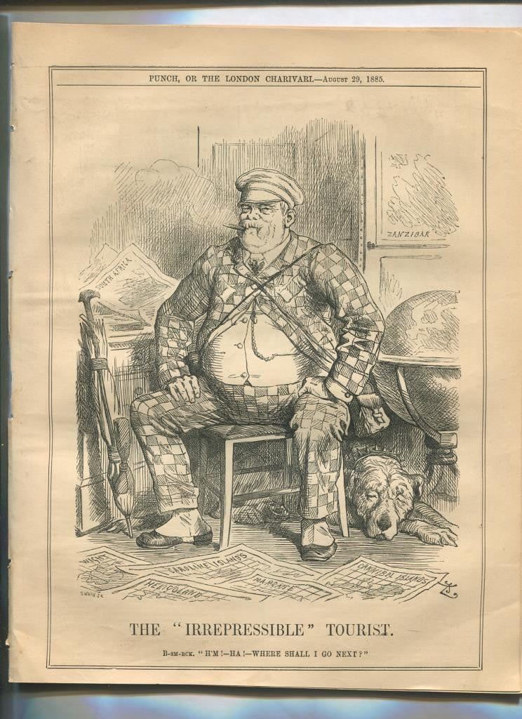 Punch semanario humor ingles de 1885: juego 12 paginas semana 29.08.1885