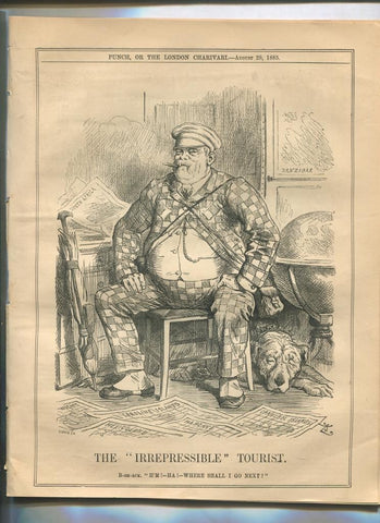 Punch semanario humor ingles de 1885: juego 12 paginas semana 29.08.1885