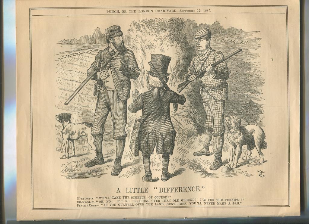 Punch semanario humor ingles de 1885: juego 12 paginas semana 12.09.1885