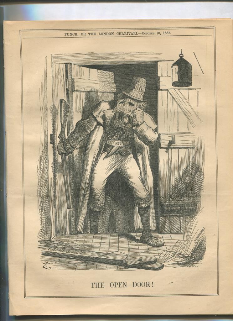 Punch semanario humor ingles de 1885: juego 12 paginas semana 10.10.1885