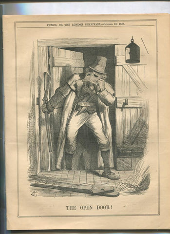 Punch semanario humor ingles de 1885: juego 12 paginas semana 10.10.1885
