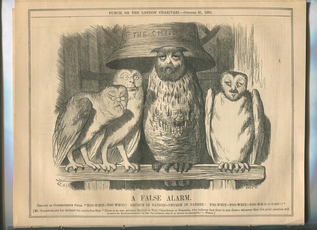 Punch semanario humor ingles de 1885: juego 12 paginas semana 31.10.1885