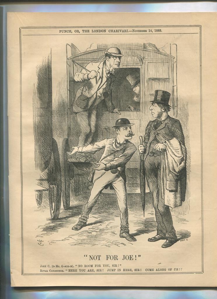 Punch semanario humor ingles de 1885: juego 12 paginas semana 14.11.1885