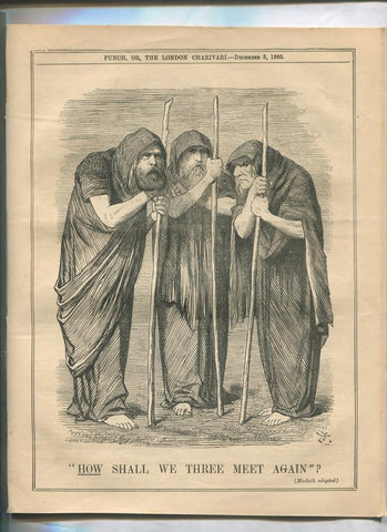 Punch semanario humor ingles de 1885: juego 12 paginas semana 05.12.1885