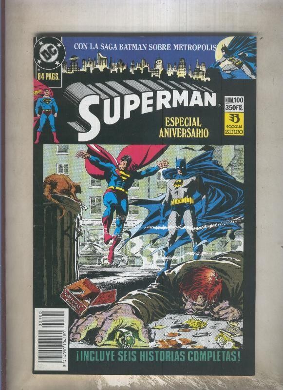 Superman volumen 2 numero 100: especial aniversario con 6 historias completas