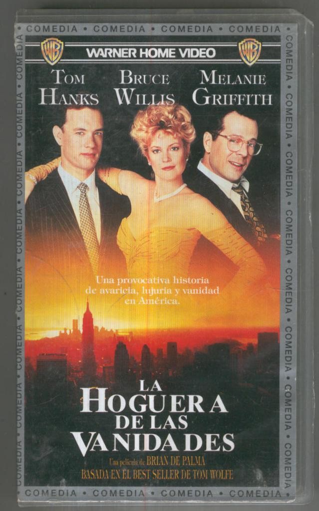 VHS Cine: LA HOGUERA DE LAS VANIDADES - Brian De Palma
