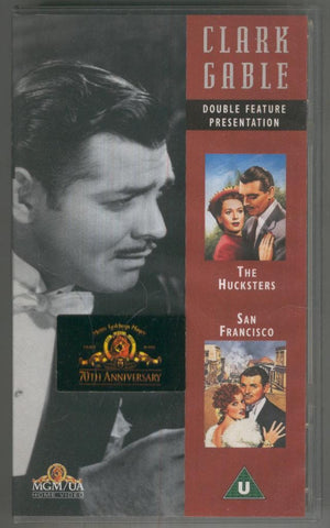 VHS Cine: CLARK GABLE - Double Feature Presentation. THE HUCKSTERS y SAN FRANCISCO