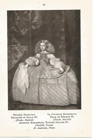 Lamina 011: VELAZQUEZ Infanta Margarita hermana de Felipe IV