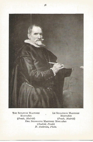 Lamina 018: VELAZQUEZ El escultor Martinez Montañes