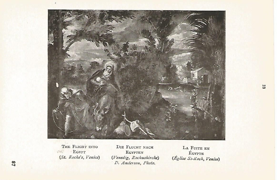 Lamina 047: TINTORETTO.  La huida a Egipto