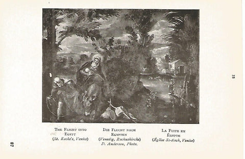 Lamina 047: TINTORETTO.  La huida a Egipto