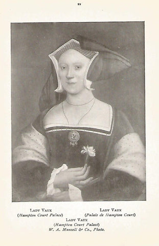 Lamina 072: HOLBEIN. Lady Vaux
