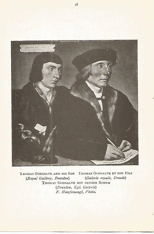 Lamina 080: HOLBEIN. Thomas Godsalve y su hijo