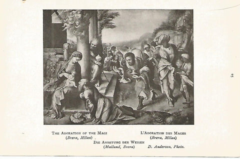Lamina 105: CORREGGIO. La Adoracion de los Magos
