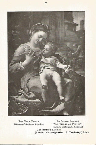 Lamina 106: CORREGGIO. La Sagrada Familia