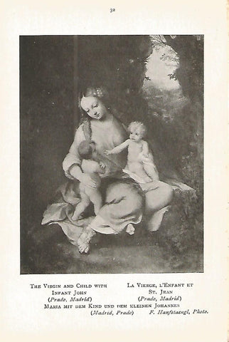 Lamina 108: CORREGGIO. La Virgen y el Niño con el niño Juan