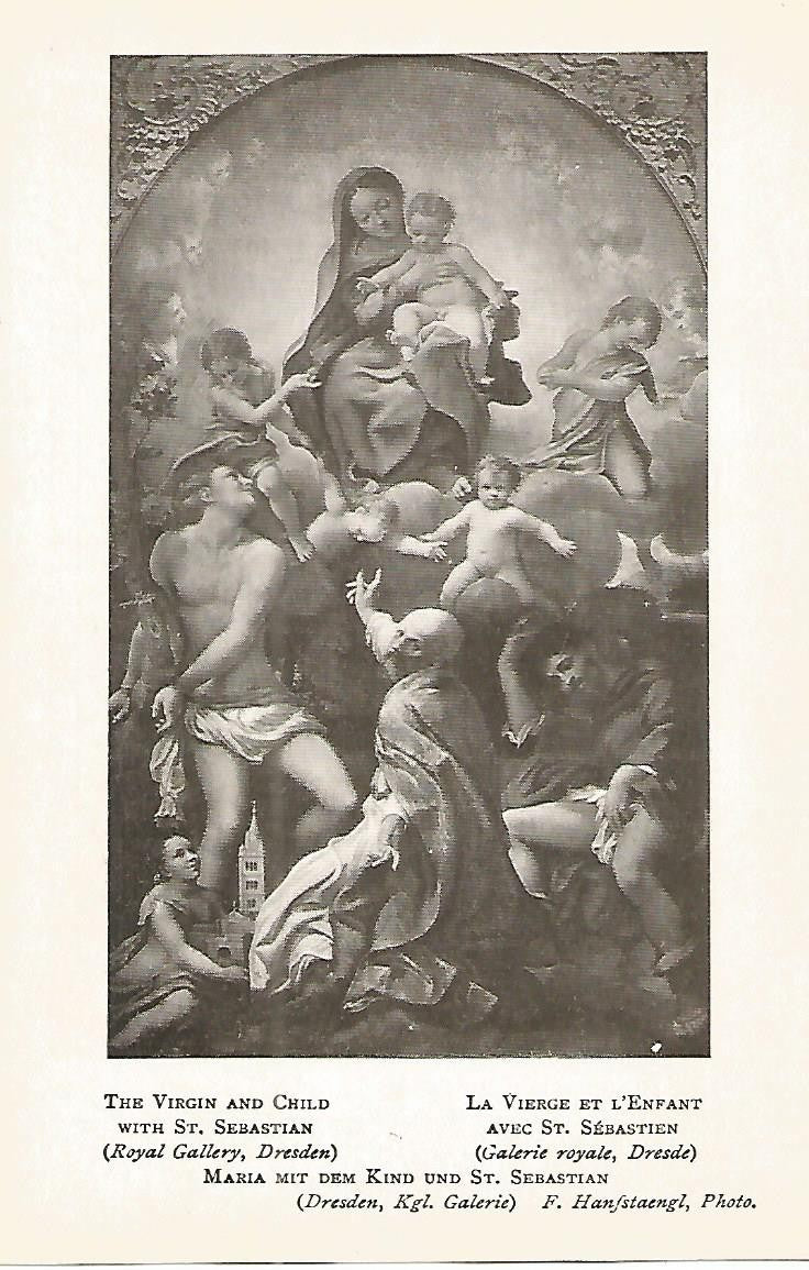 Lamina 115: CORREGGIO. La Virgeny el Niño con San Sebastian