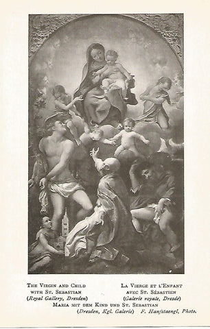 Lamina 115: CORREGGIO. La Virgeny el Niño con San Sebastian