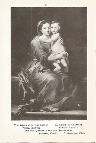 Lamina 140: MURILLO. La Virgen con el rosario