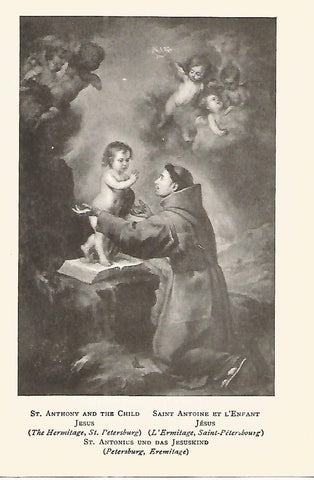 Lamina 152: MURILLO. San Antonio y el niño Jesus