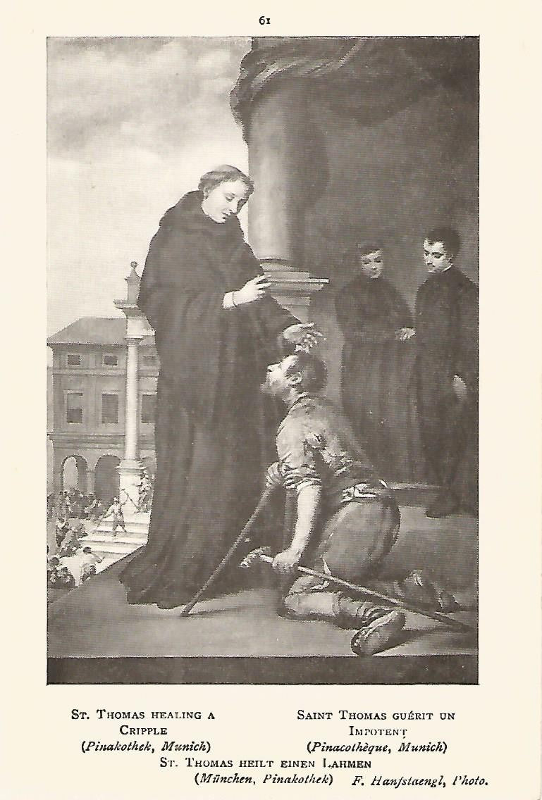 Lamina 154: MURILLO. Santo Tomas curando a un impedido