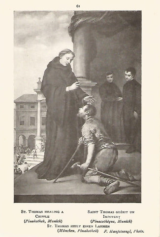 Lamina 154: MURILLO. Santo Tomas curando a un impedido