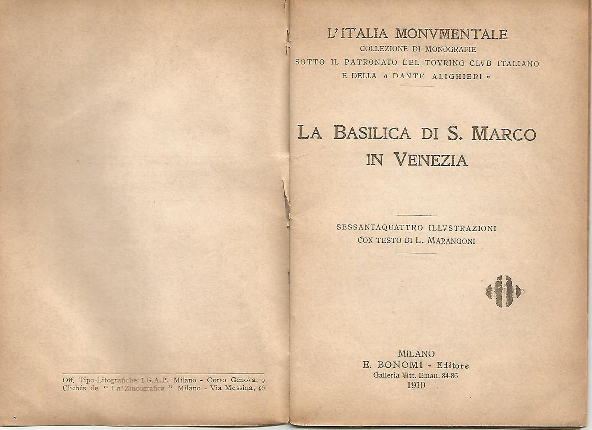 Libro 156: L Italia Monumentale. La Basilica di San Marco in Venezia