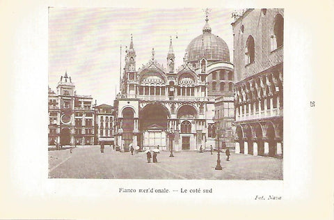 Lamina 169: VENEZIA. Basilica de San Marcos: Vista del lado sur