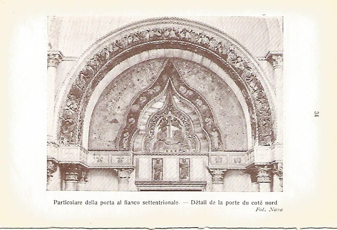 Lamina 173: VENEZIA. Basilica de San Marcos: Detalle de la puerta del norte