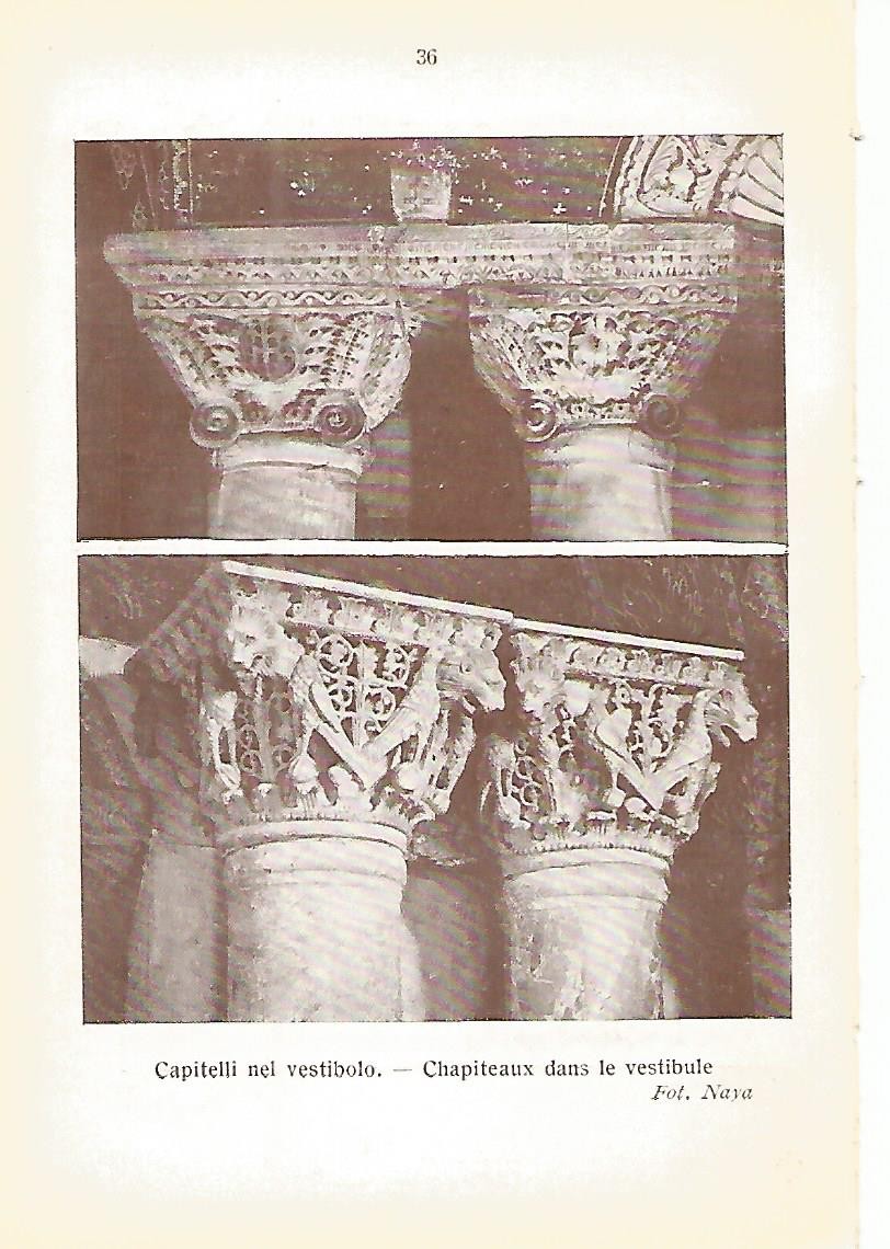 Lamina 174: VENEZIA. Basilica de San Marcos: Capiteles del vestibulo
