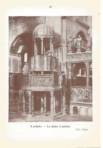 Lamina 178: VENEZIA. Basilica de San Marcos:  El pulpito