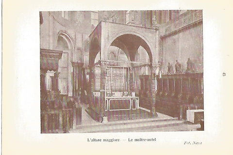 Lamina 179: VENEZIA. Basilica de San Marcos: El Altar Mayor