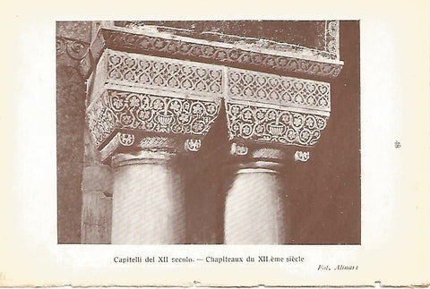 Lamina 180: VENEZIA. Basilica de San Marcos:  Capiteles del siglo XII