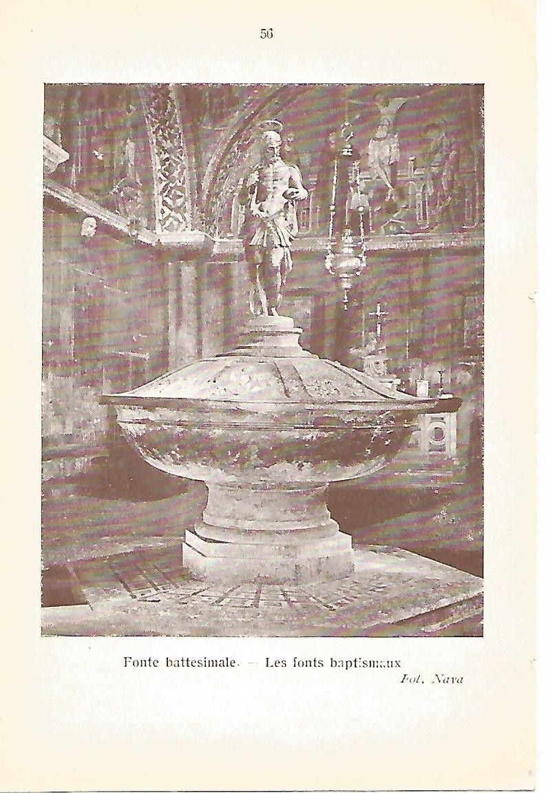 Lamina 184: VENEZIA. Basilica de San Marcos: Pila bautismal