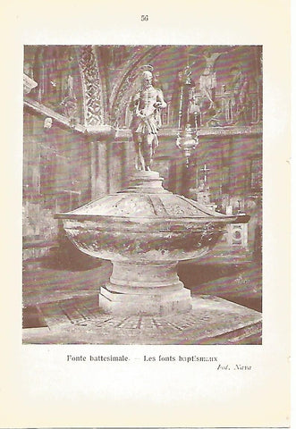 Lamina 184: VENEZIA. Basilica de San Marcos: Pila bautismal