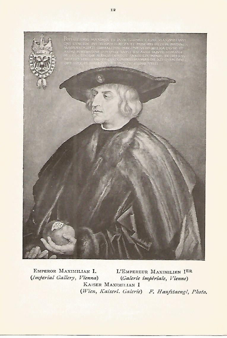 Lamina 317: DURER. El emperador Maximiliano I