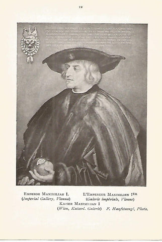 Lamina 317: DURER. El emperador Maximiliano I