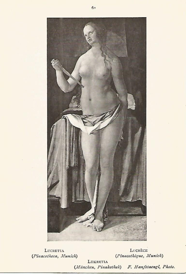 Lamina 342: DURER. Lucrecia