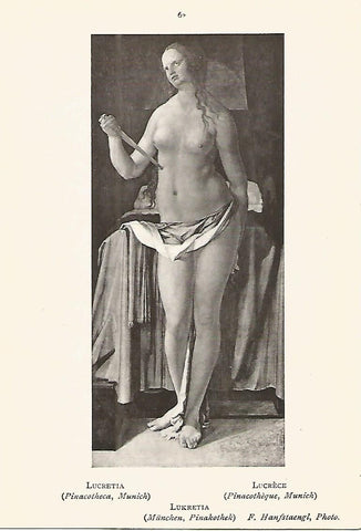 Lamina 342: DURER. Lucrecia