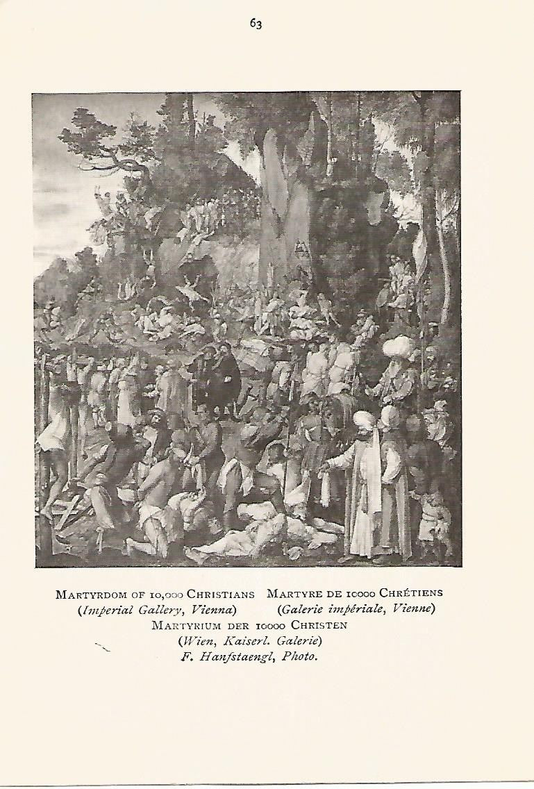 Lamina 343: DURER. El martirio de 10.000 cristianos