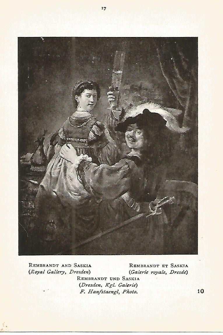Lamina 351: REMBRAND. Saskia y Rembrand
