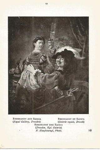 Lamina 351: REMBRAND. Saskia y Rembrand