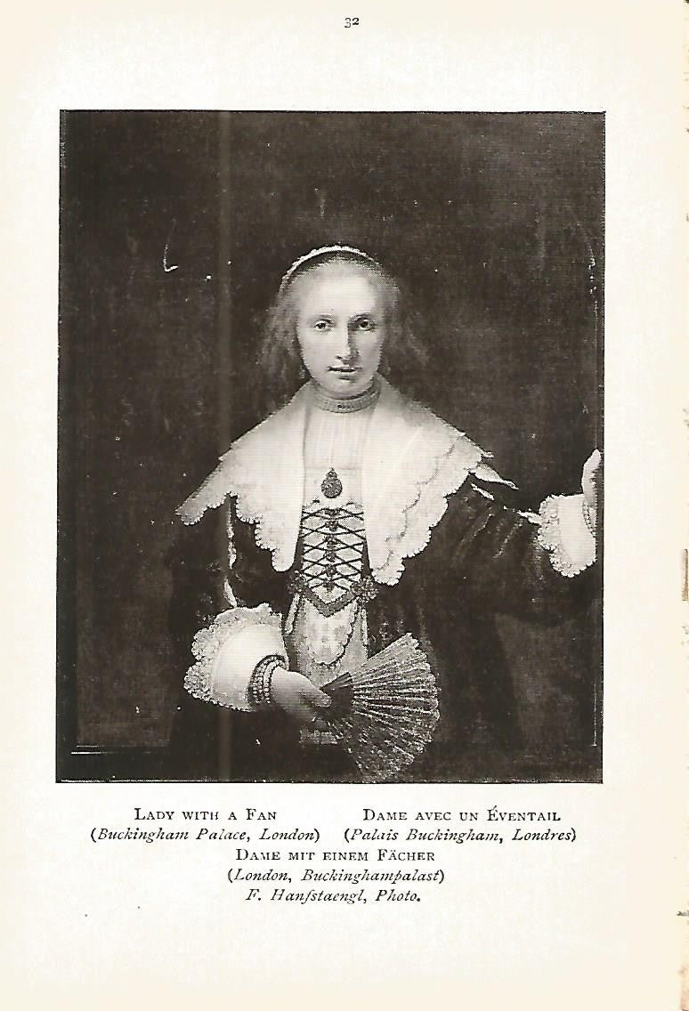 Lamina 358: REMBRAND. Señora con abanico