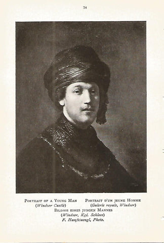 Lamina 359: REMBRAND. Retrato de un hombre joven