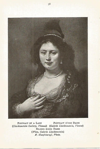 Lamina 361: REMBRAND. Retrato de una dama